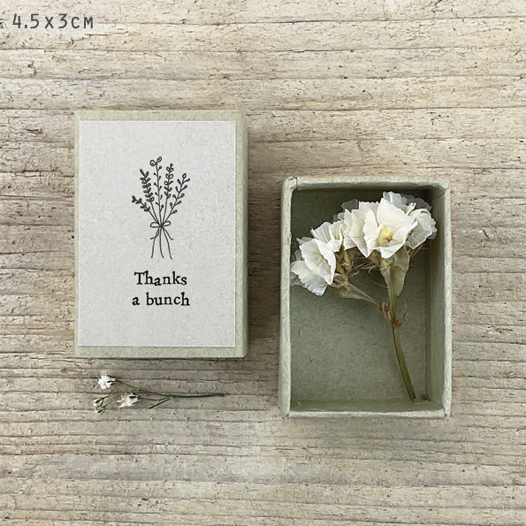 Dried Flower Matchboxes