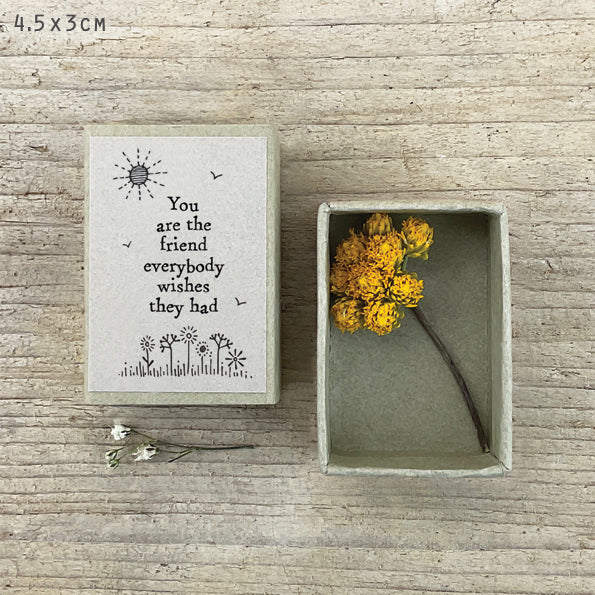Dried Flower Matchboxes