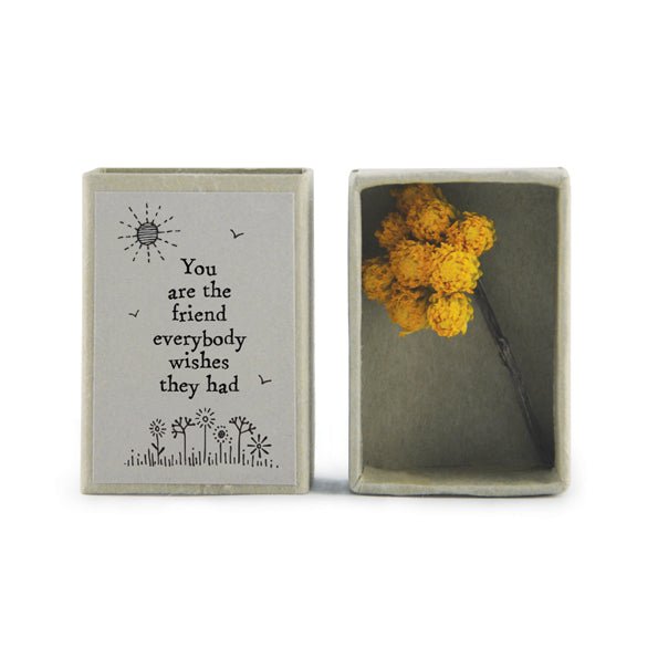 Dried Flower Matchboxes