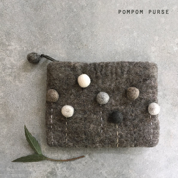 Purse - Felt PomPom Purse