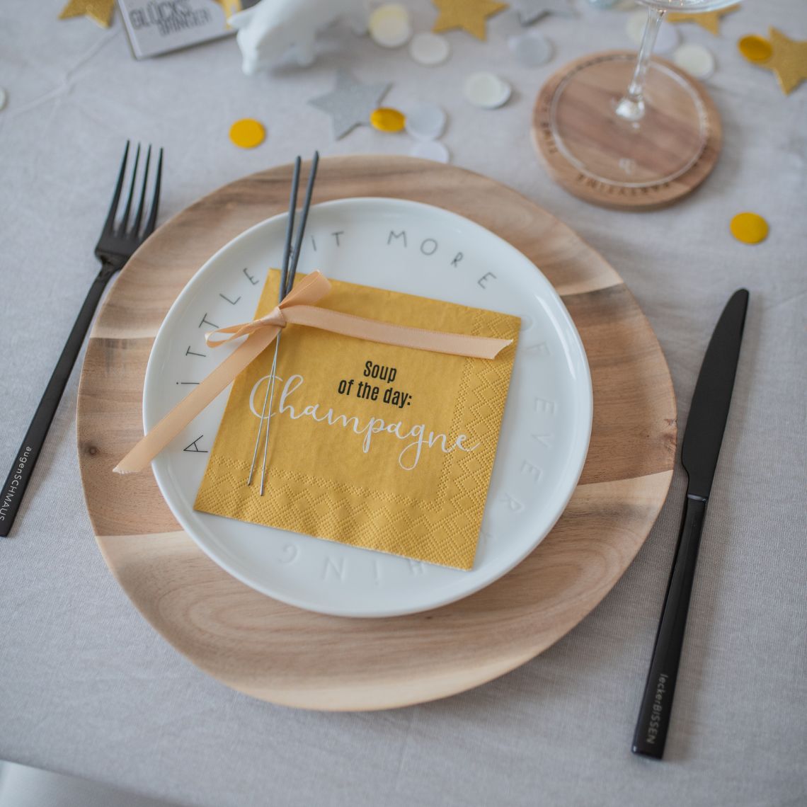 Napkin - Soup of the Day: Champagne