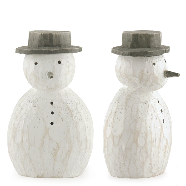 Wooden rustic Snowman