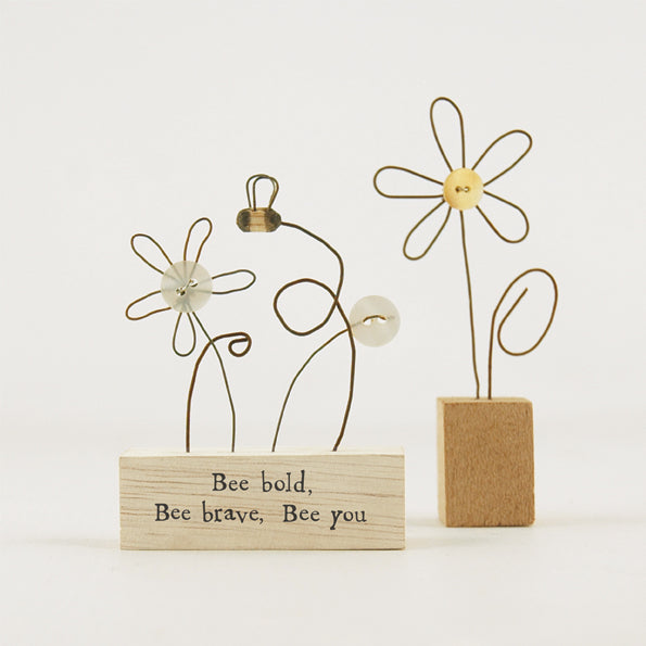Wooden Scene - Bee Bold, Bee Brave, Bee You