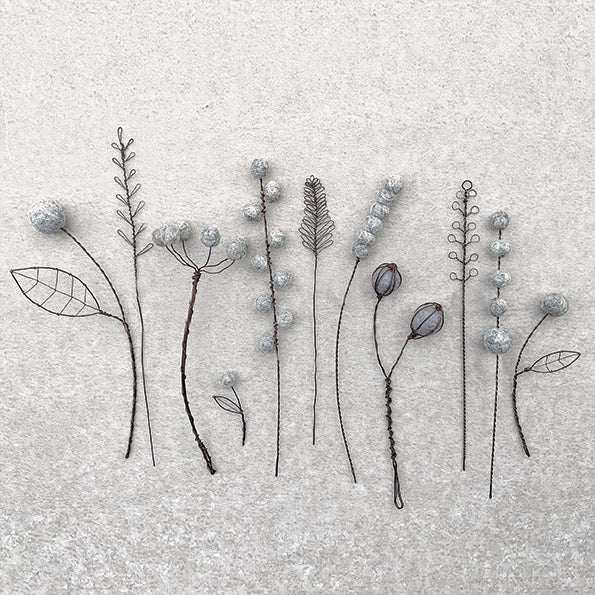 Wire & Felt Flowers - Llex Berries