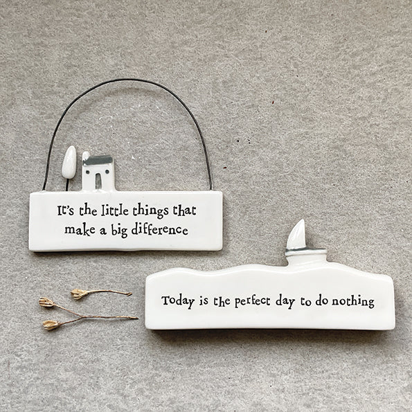Hanging Porcelain Scenes - It's the little things that make a big difference