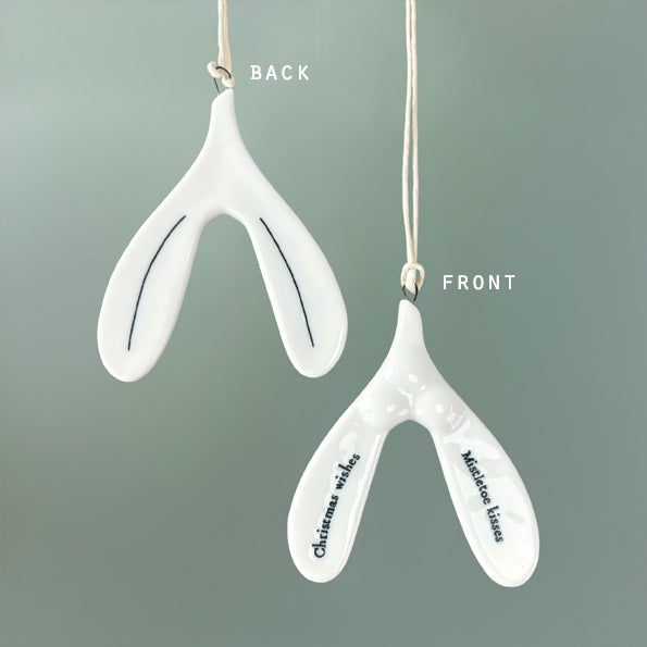 Porcelain Hanging Mistletoe