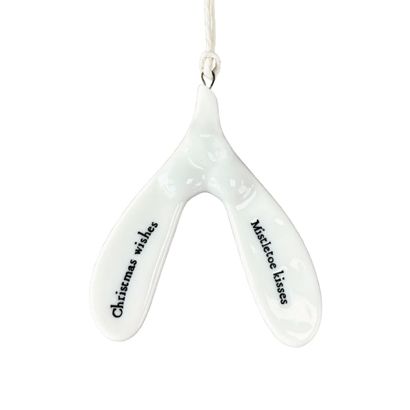 Porcelain Hanging Mistletoe