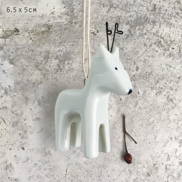 Porcelain Hanging Reindeer