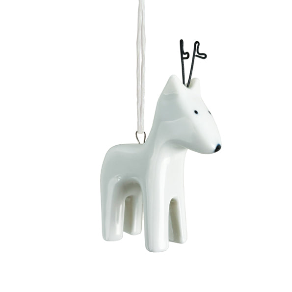 Porcelain Hanging Reindeer