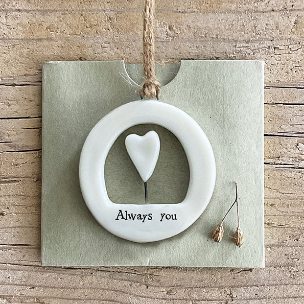 Porcelain Mini Hangers - Always You