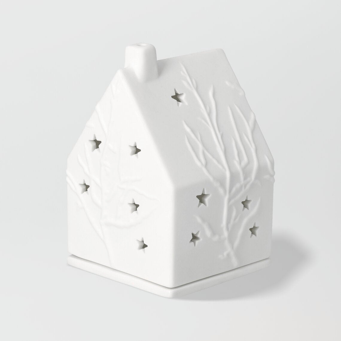 Porcelain Tealight Houses - Stars