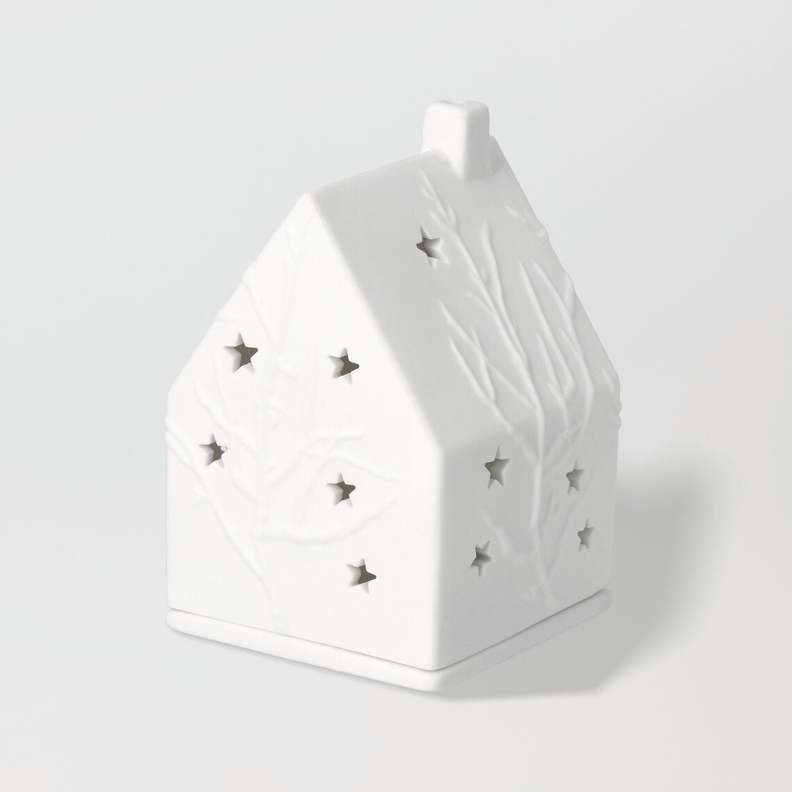 Porcelain Tealight Houses - Stars