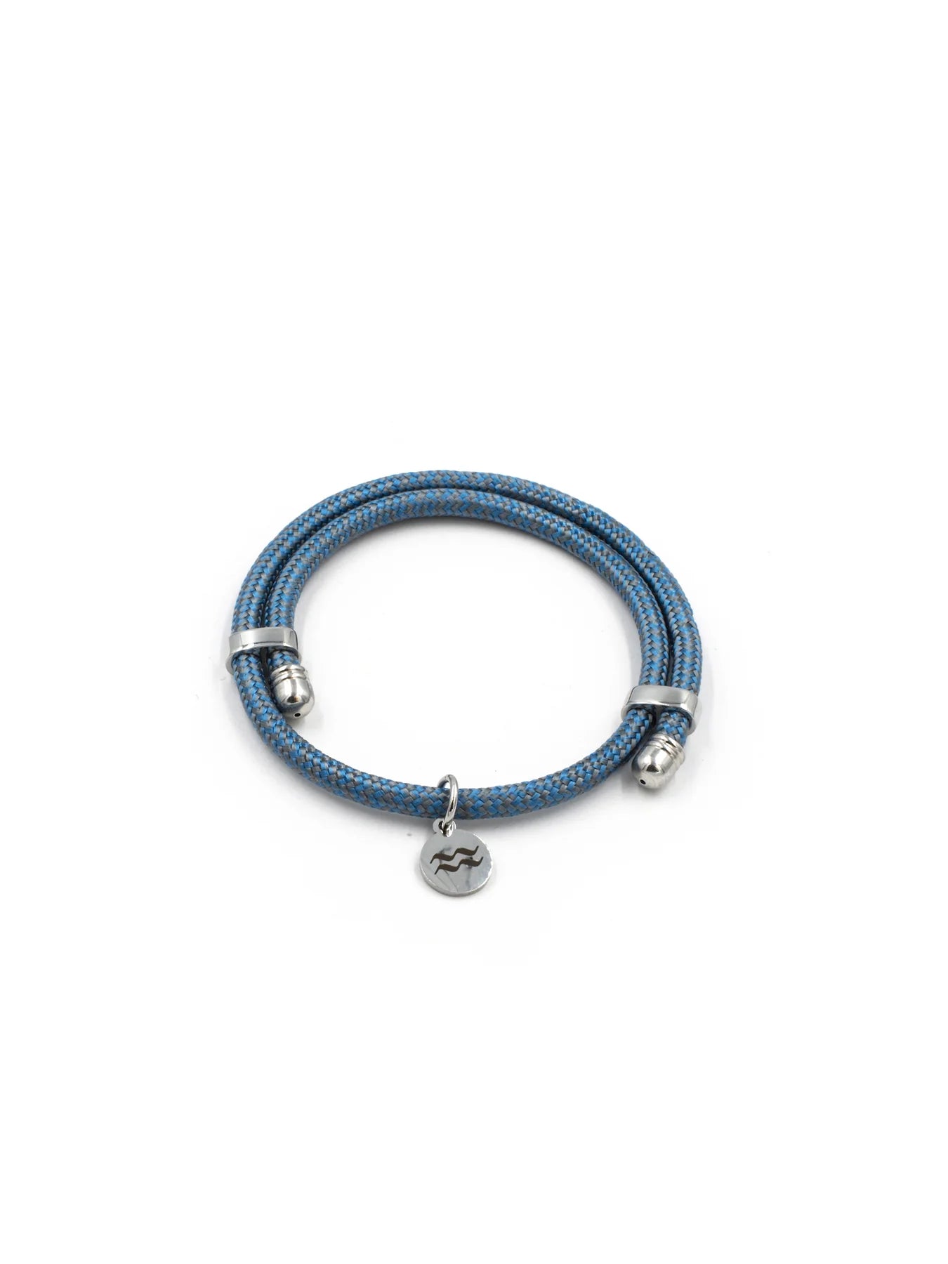 Adjustable Recycled Aqua Beach Bracelet