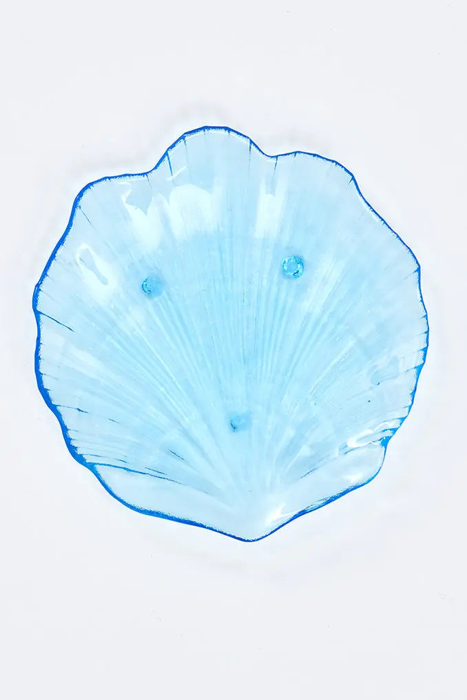 Glass Seashell Plate