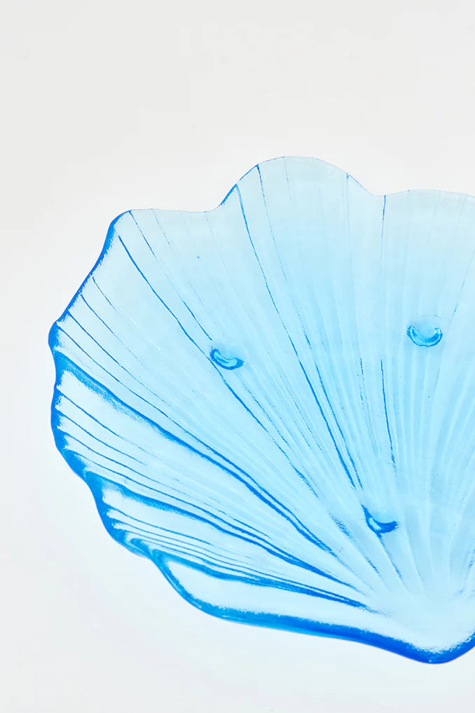 Glass Seashell Plate