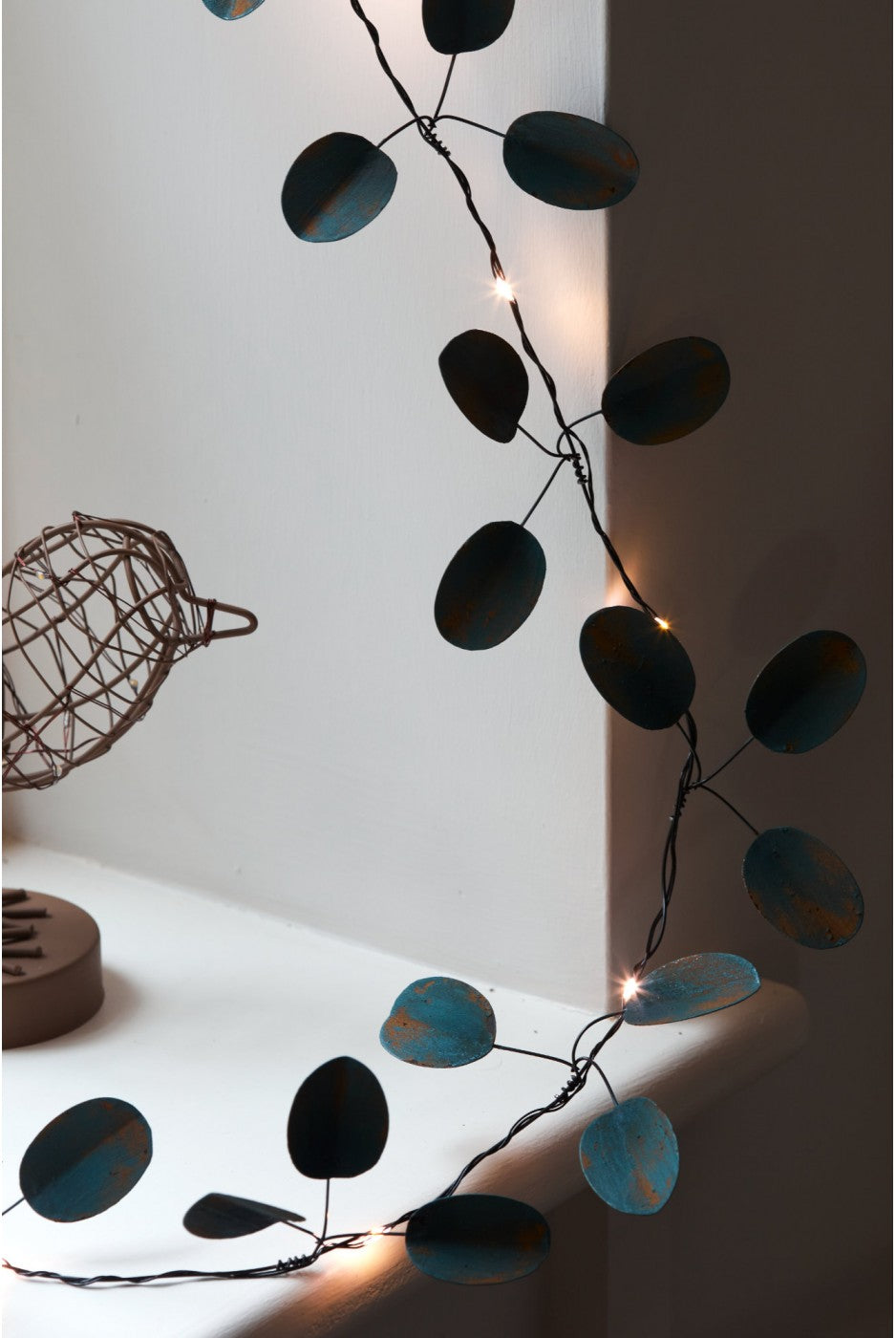 Green Eucalyptus Lights - Battery
