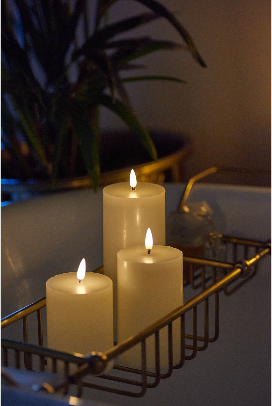 LED Flame Pillar Candles