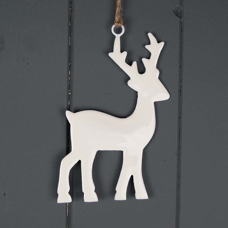 White Metal Reindeer