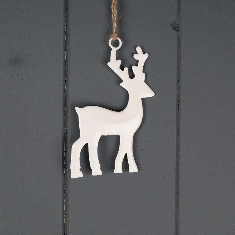White Metal Reindeer