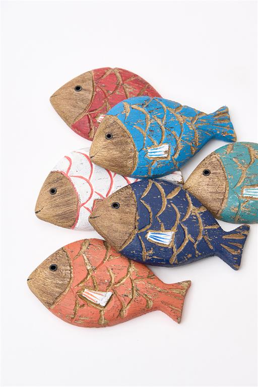 Wooden Fish Magnet