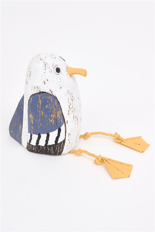 Sitting Wooden Seagull