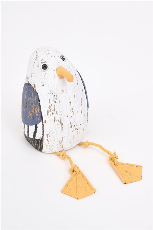 Sitting Wooden Seagull
