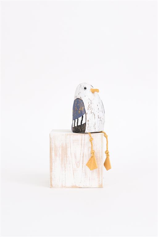 Sitting Wooden Seagull