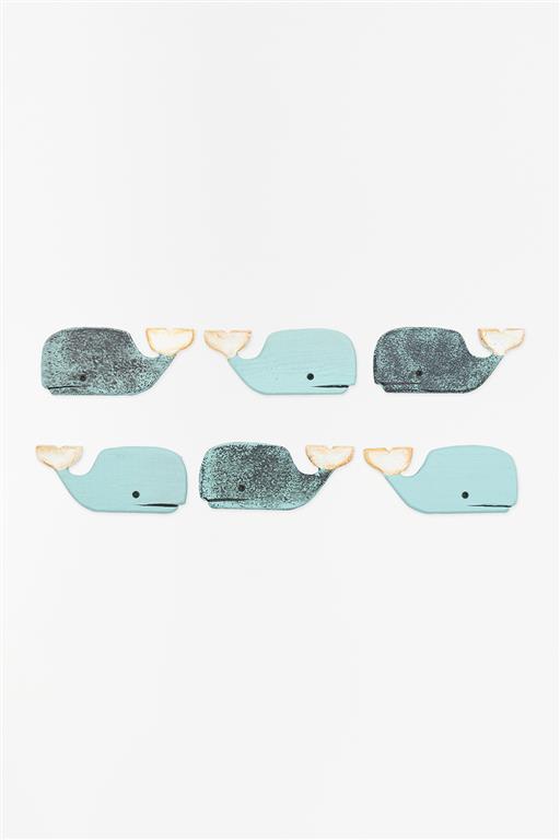 Wooden Whale Magnet
