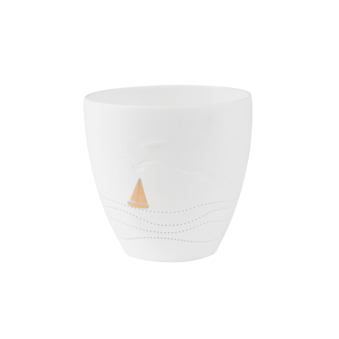 Candle Holder - Gold Boat