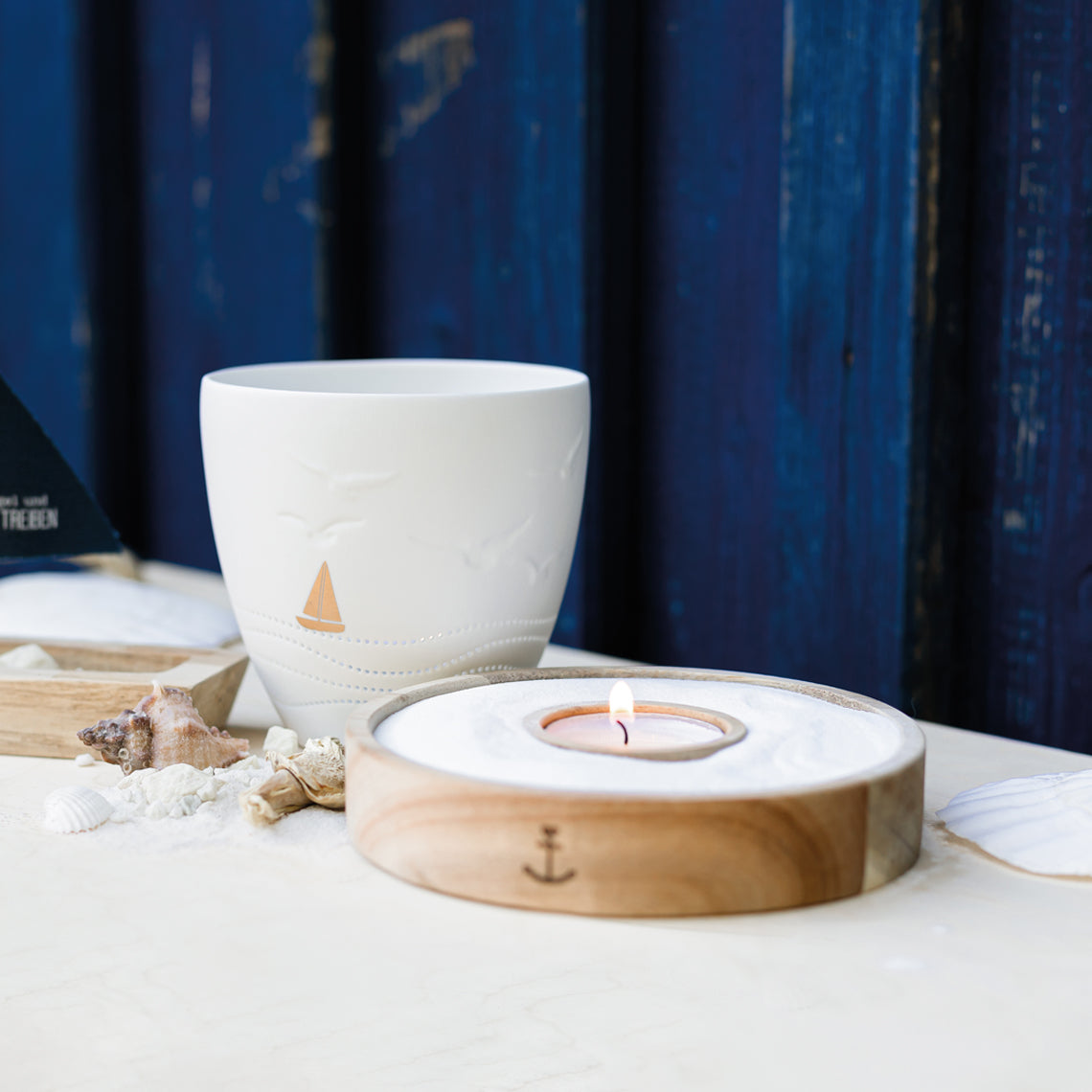 Candle Holder - Gold Boat