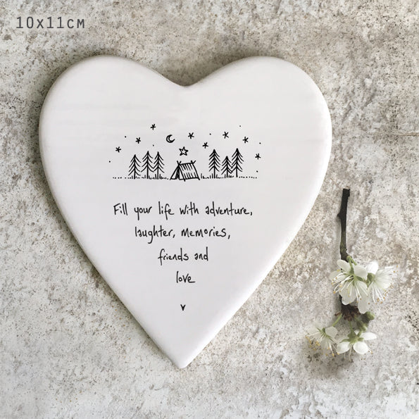 Heart Porcelain Coaster