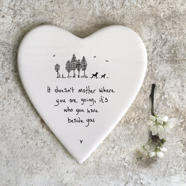 Heart Porcelain Coaster