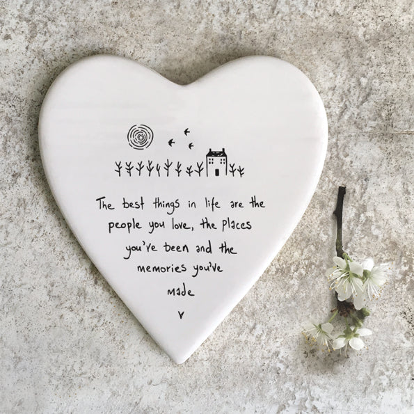 Heart Porcelain Coaster