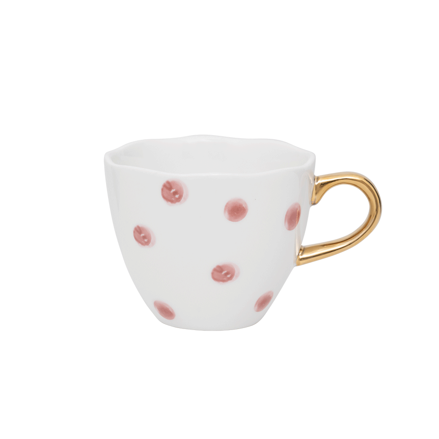 Good Morning Cup  Mini - Pink Dots