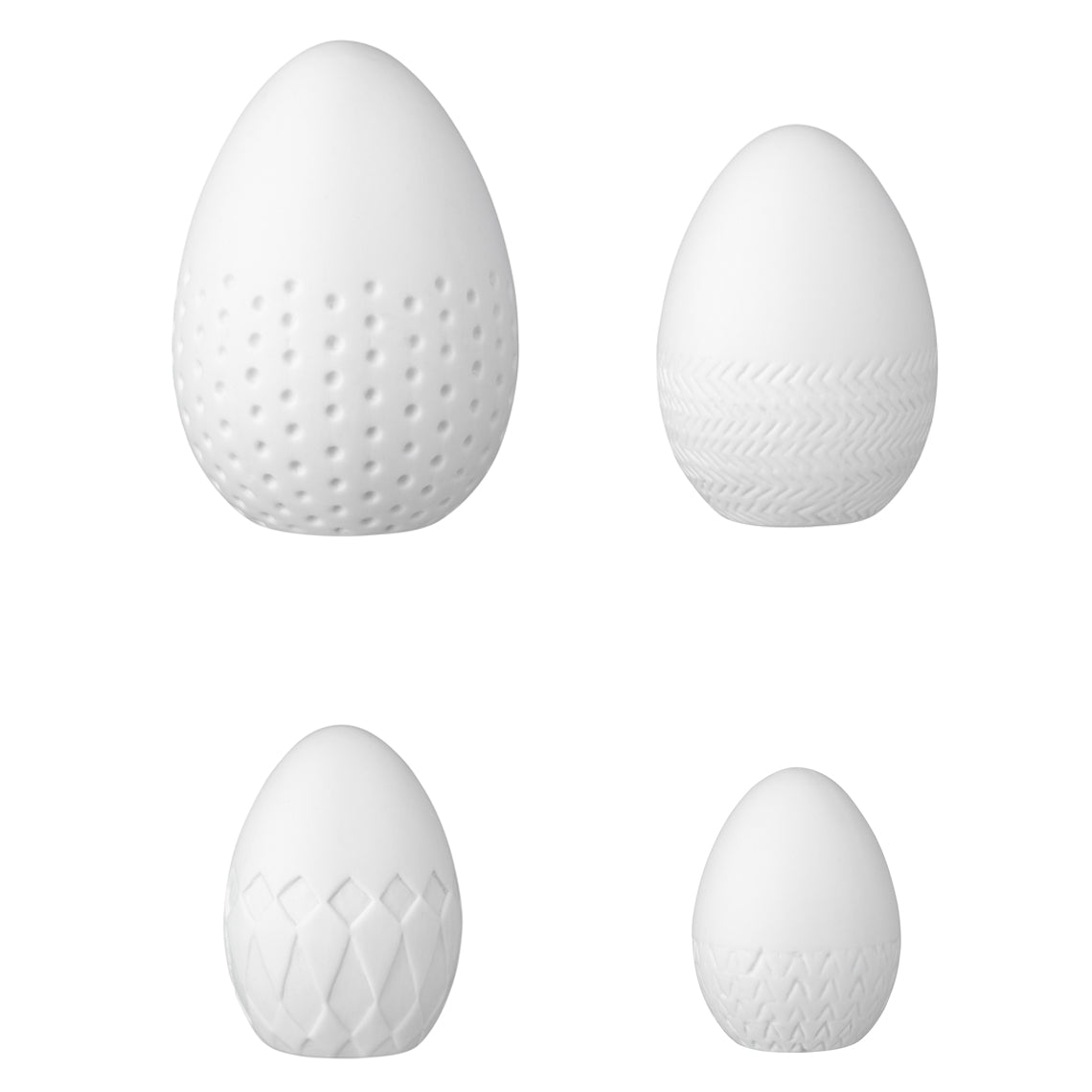 Set of 4 Porcelain Eggs