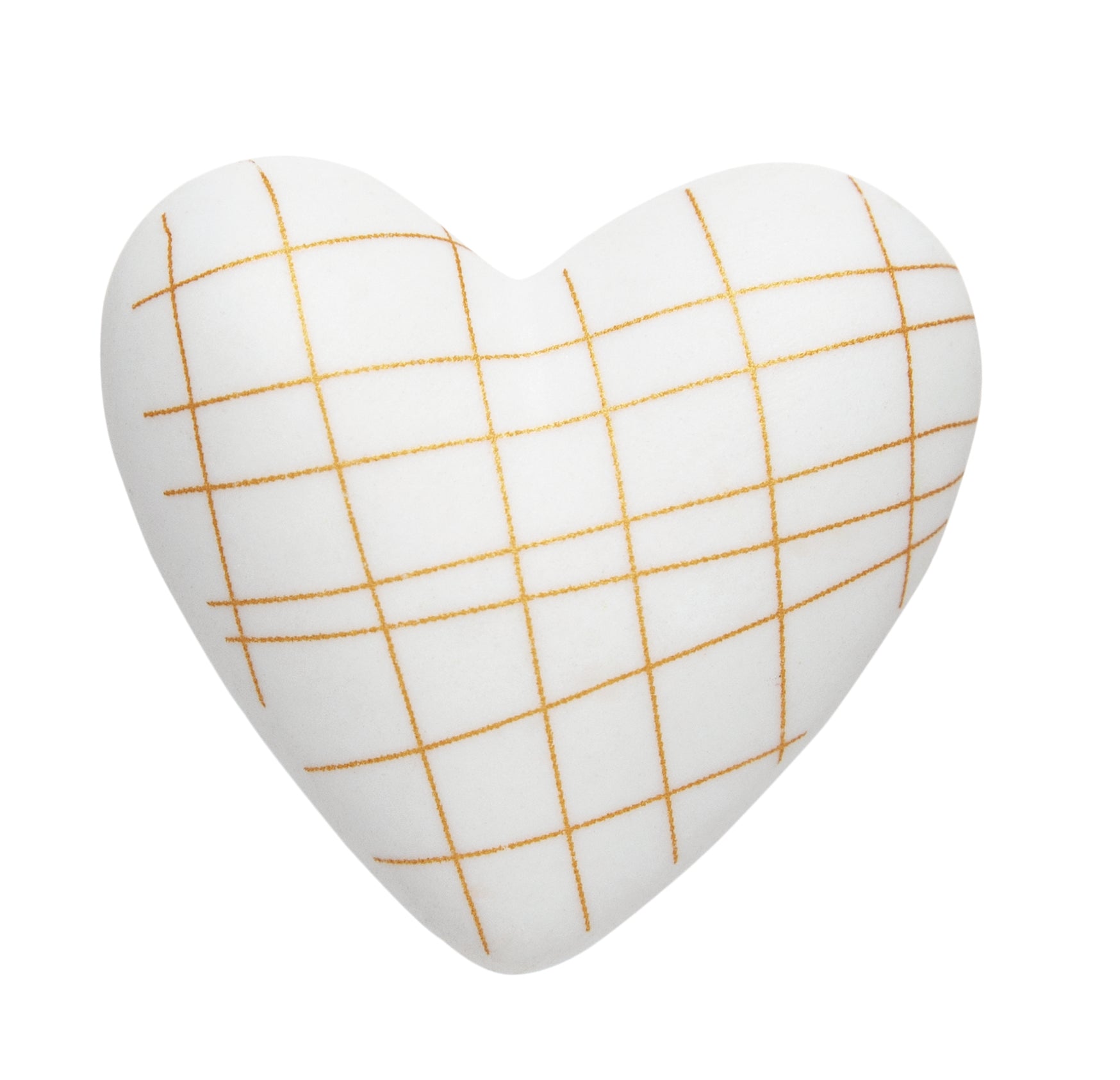 White and Gold Heart