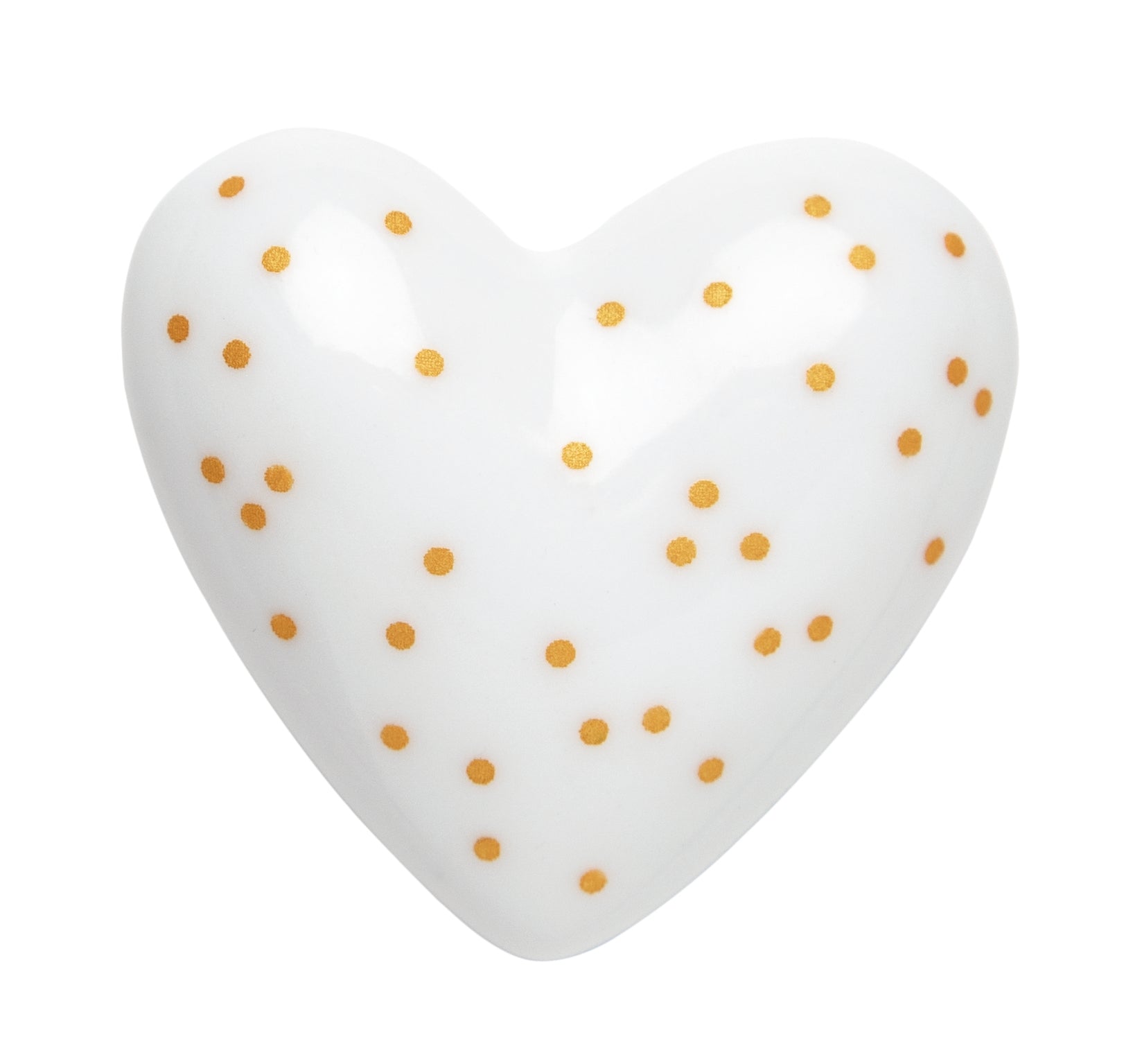 White and Gold Heart