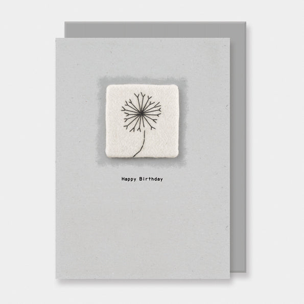 Card - Embroidered Happy Birthday