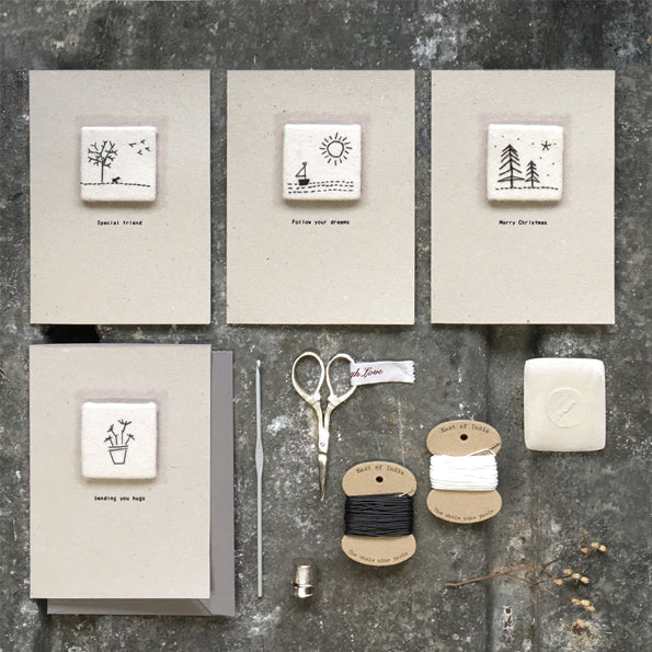 Card - Embroidered Follow your Dreams