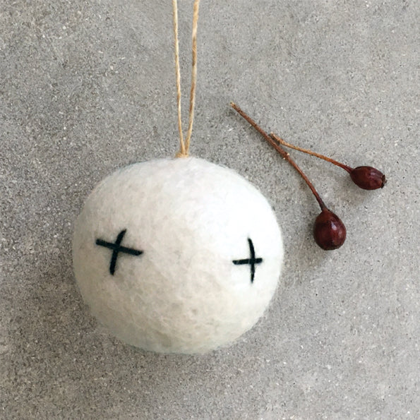 Felt Embroidered Bauble