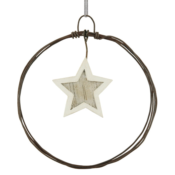 Wire Star Wreath