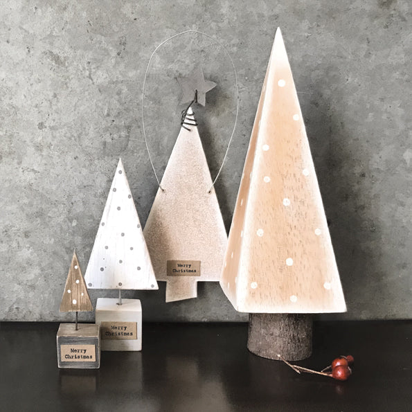Flat Wooden Hanging Christmas Tree