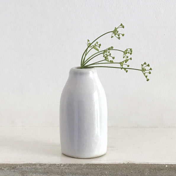 Pottery Milk Bottle