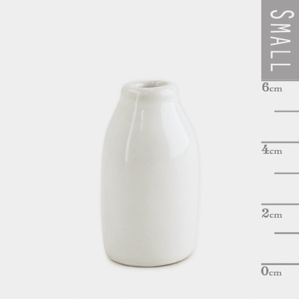 Pottery Milk Bottle