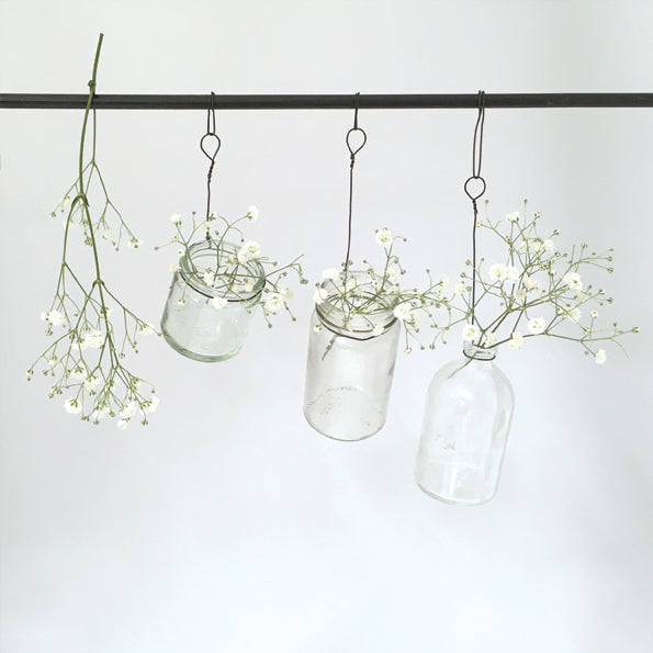 Hanging Wired Jar & Bottle