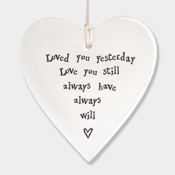 Round Porcelain Heart