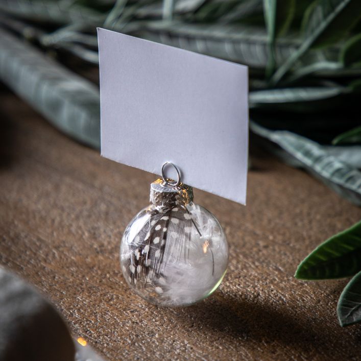 Feather Bauble Place Setting Holder