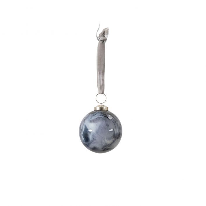 Marbled Grey Bauble