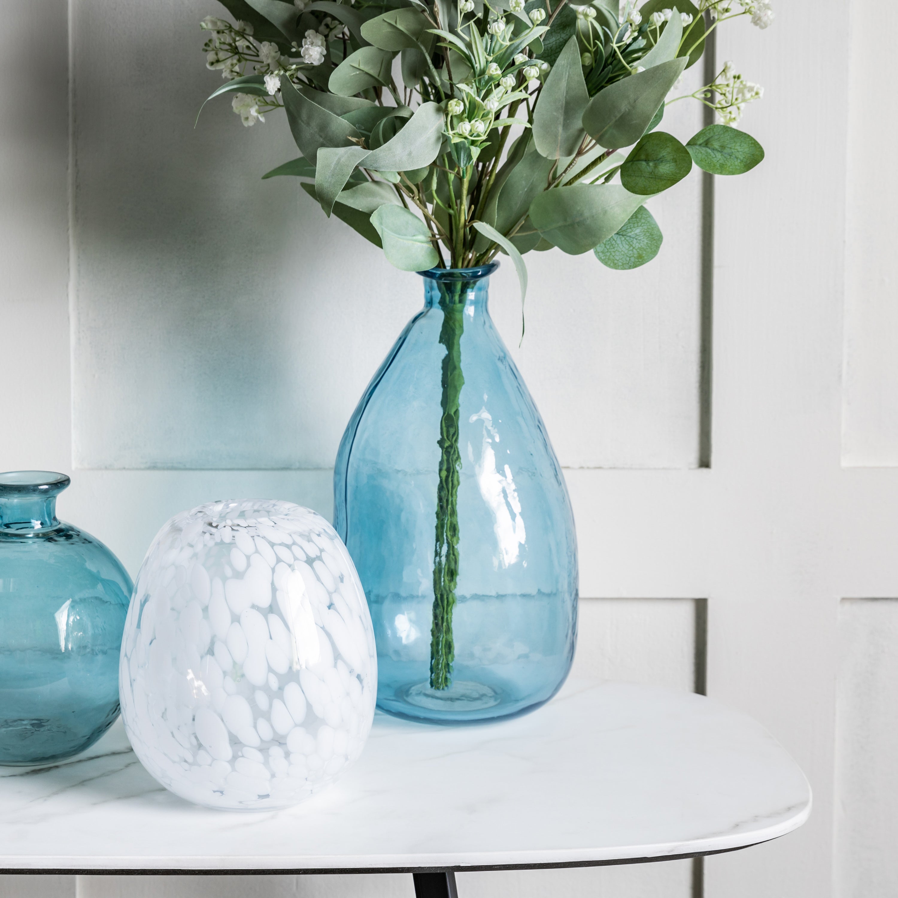 Ribble Blue Glass Vase