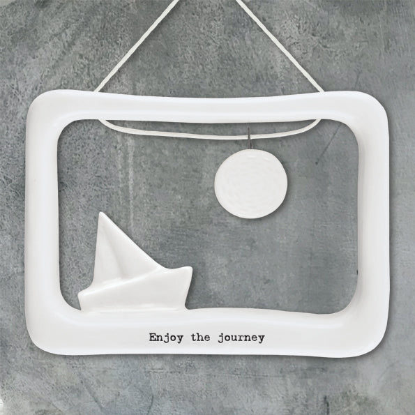 Porcelain Open Frame - Enjoy the Journey